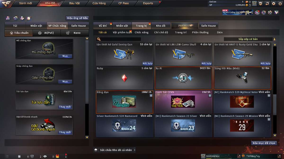 shop acc cf uy tin gia re